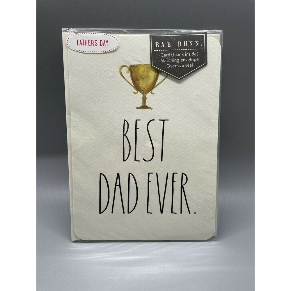 Rae Dunn Father’s Day BEST DAD EVER Greeting Card #1365